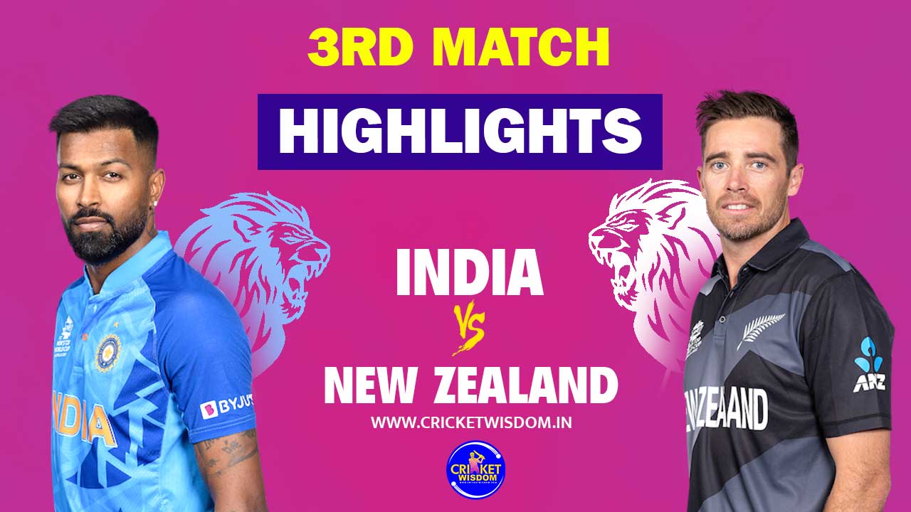 India vs New Zealand 3rd T20 highlights