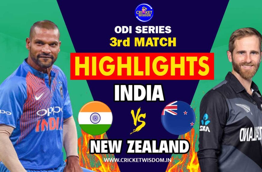 India vs New Zealand Highlights ODI Series 3rd Match