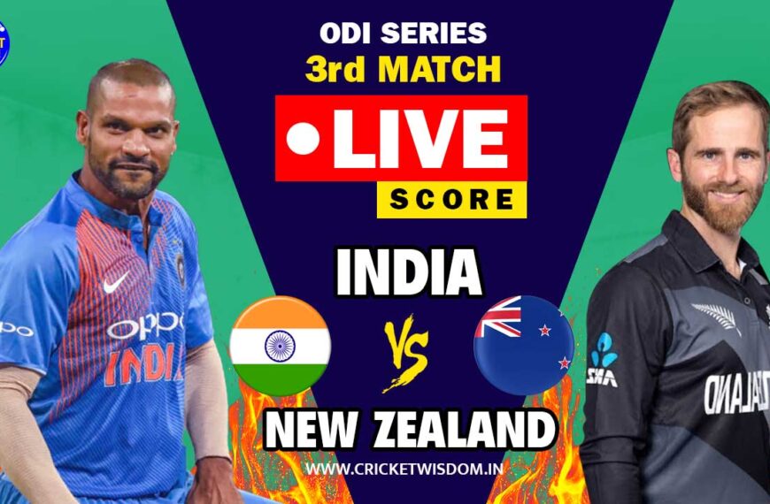 India vs New Zealand ODI Series 3rd Match LIVE SCORE
