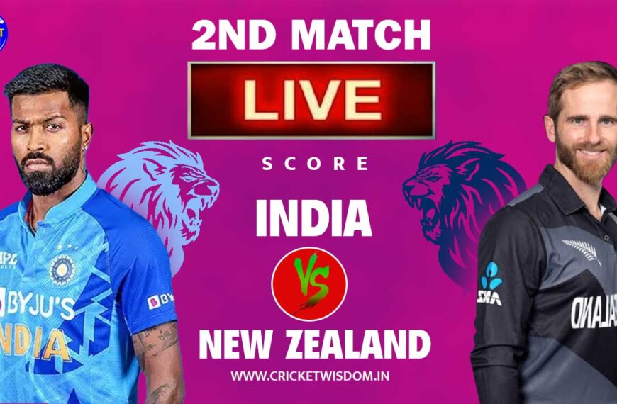 India vs New Zealand T20 Series 2nd match live Score