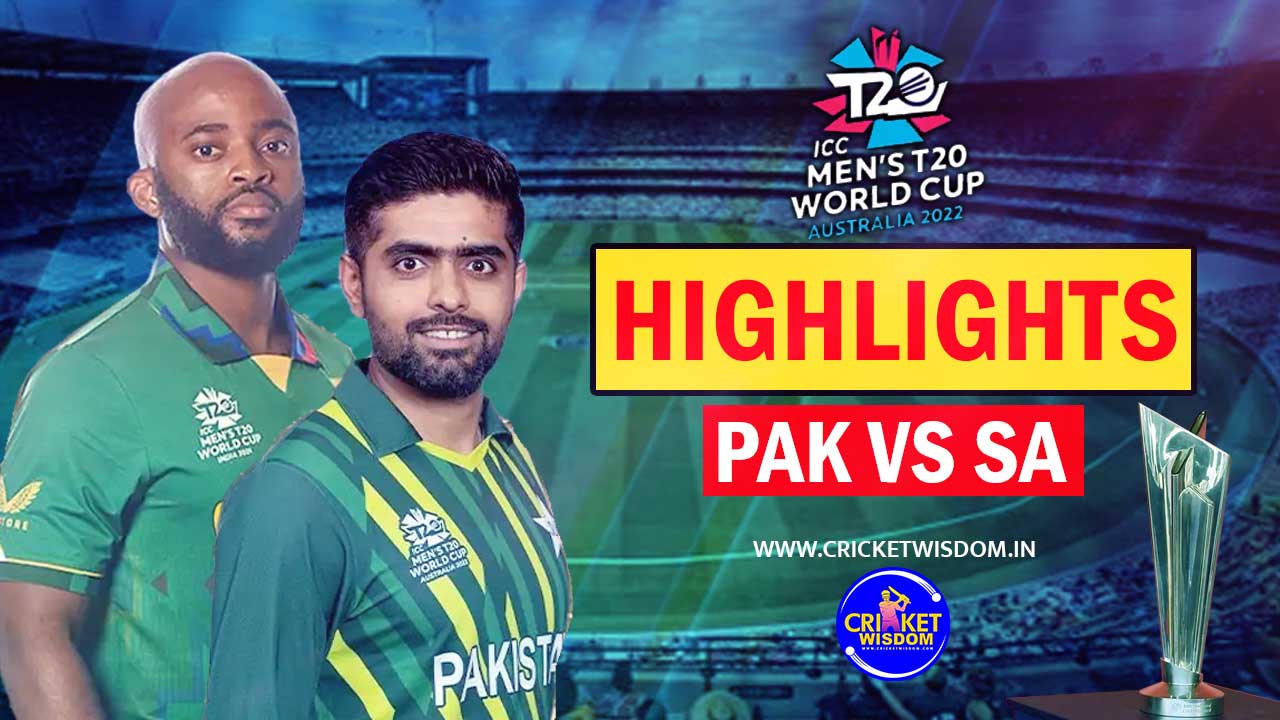 Pakistan vs South Africa T20 World Cup Highlights