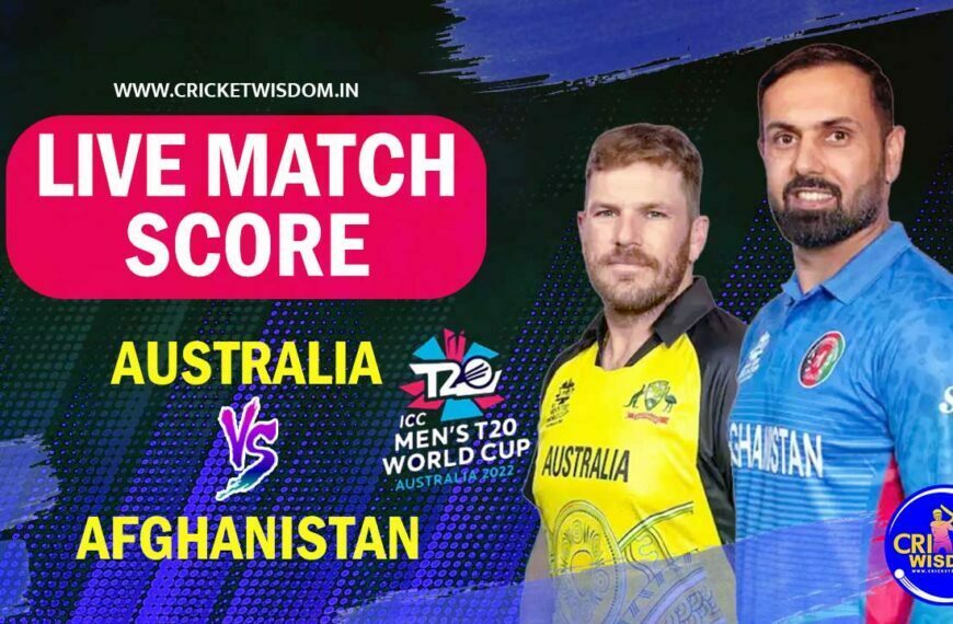 AUS vs AFG T20 World Cup live score