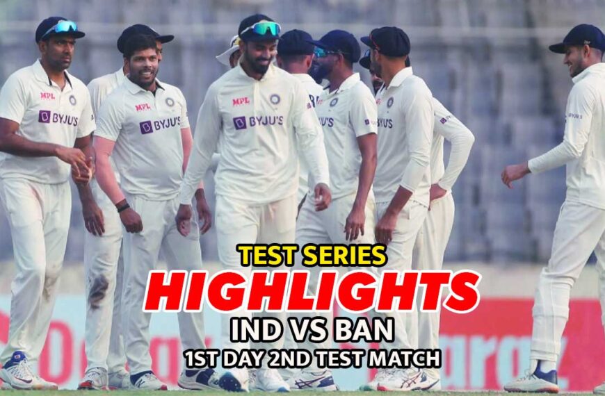 India vs Bangladesh 1st day 2nd Test Match Highlights