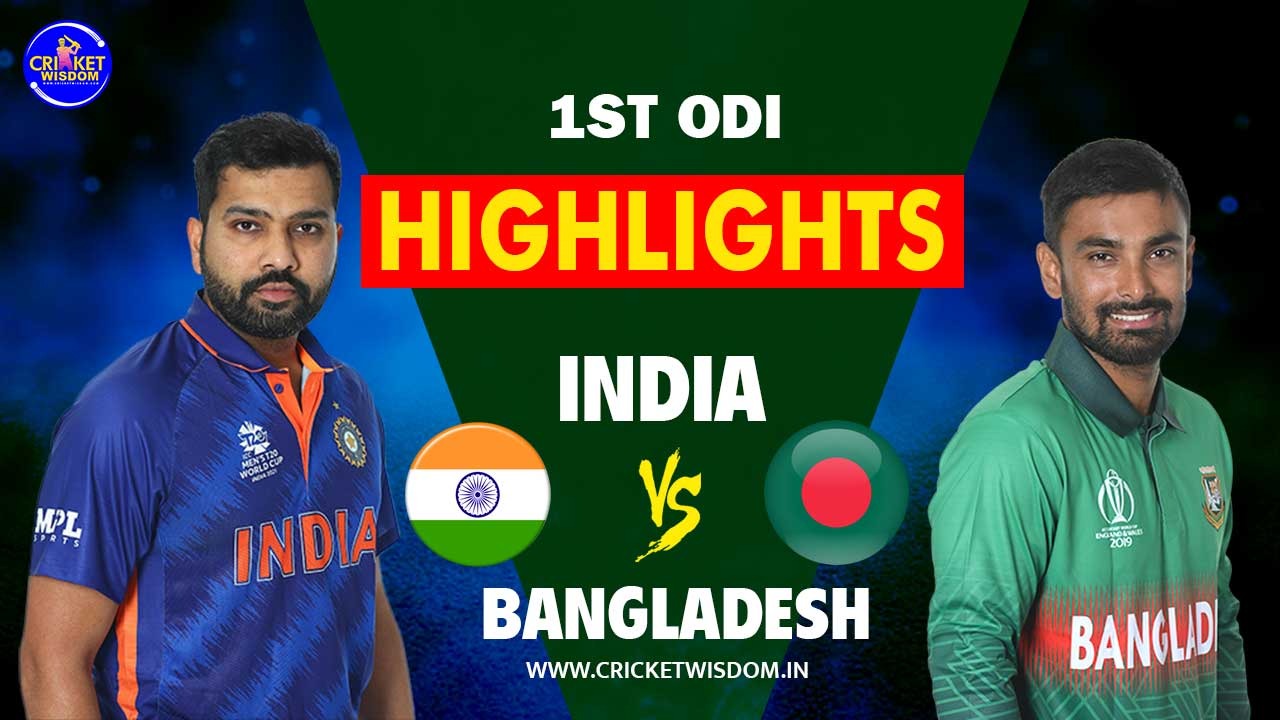 India vs Bangladesh Highlights 1st ODI