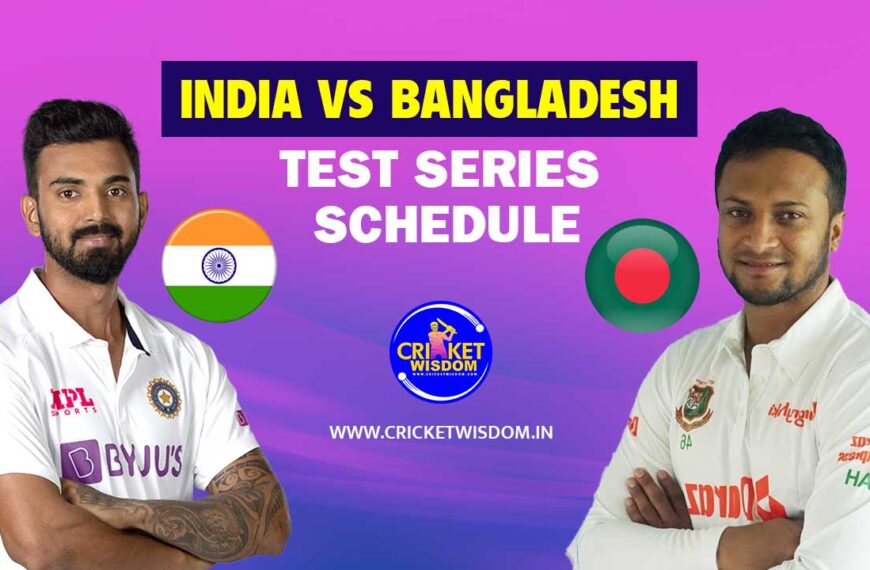 India vs Bangladesh Test Series Schedule