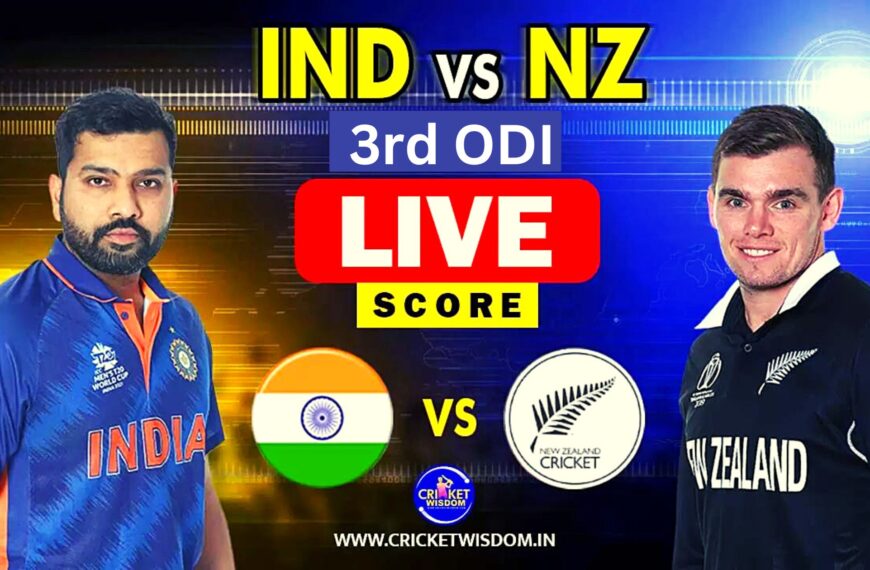 IND Vs NZ 3rd ODI Match Live Score
