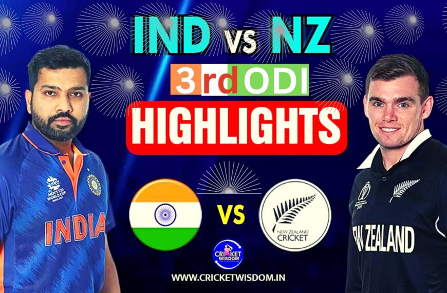 IND Vs NZ 3rd ODI Match Highlights