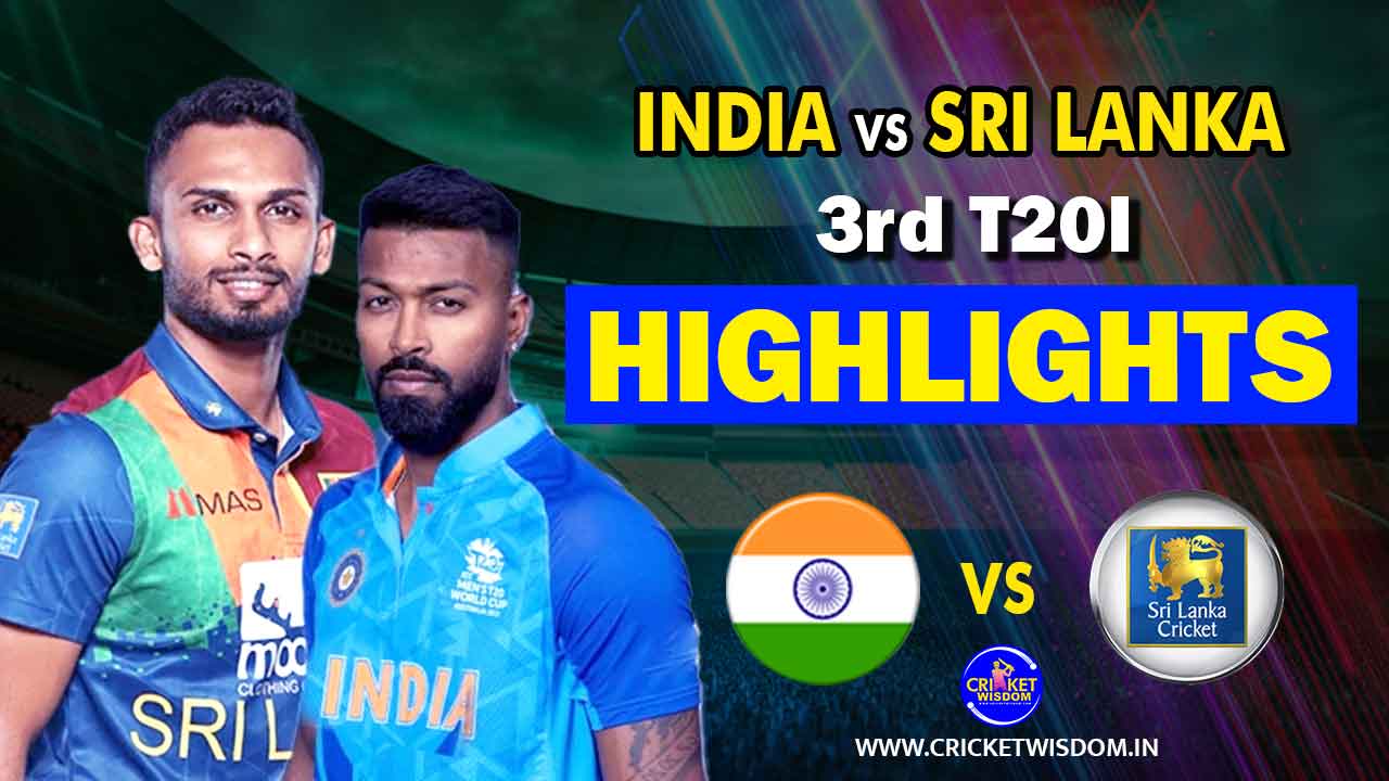 IND vs SL 3rd T20 Highlights