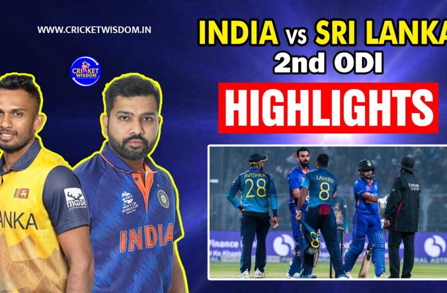 India vs Sri Lanka 2nd ODI Match Highlights