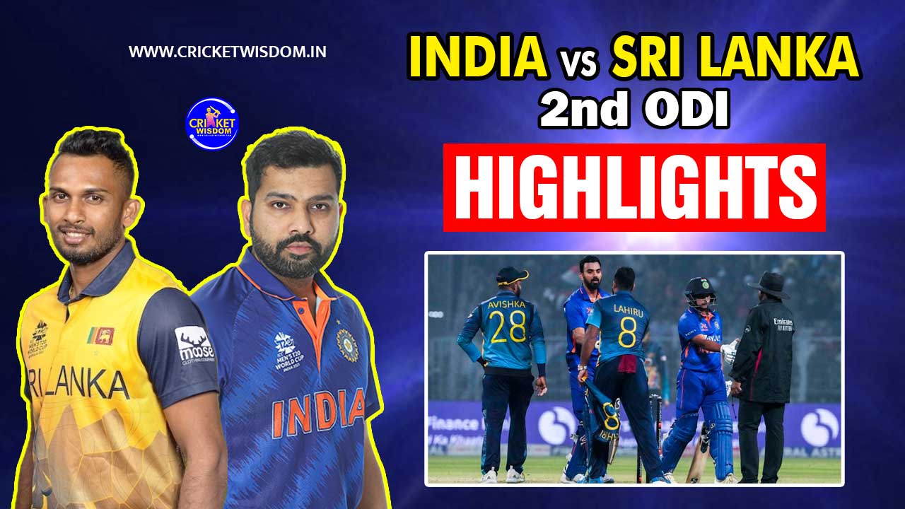 India vs Sri Lanka 2nd ODI Match Highlights