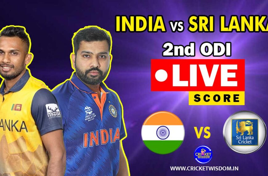 India vs Sri Lanka 2nd ODI Match Live Score