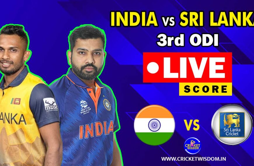 India vs Sri Lanka 3rd ODI Match Live Score