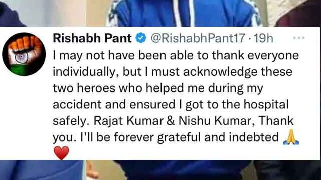 Rishabh Pant Update