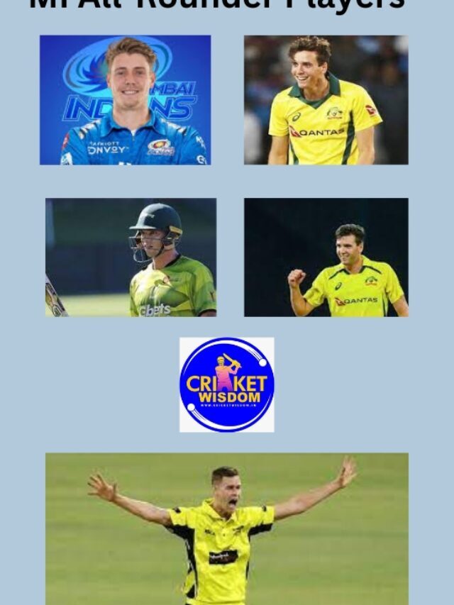 IPL 2023 MI All-Rounders Squad