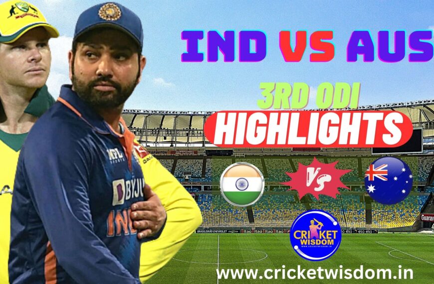 IND Vs AUS 3rd ODI Highlights