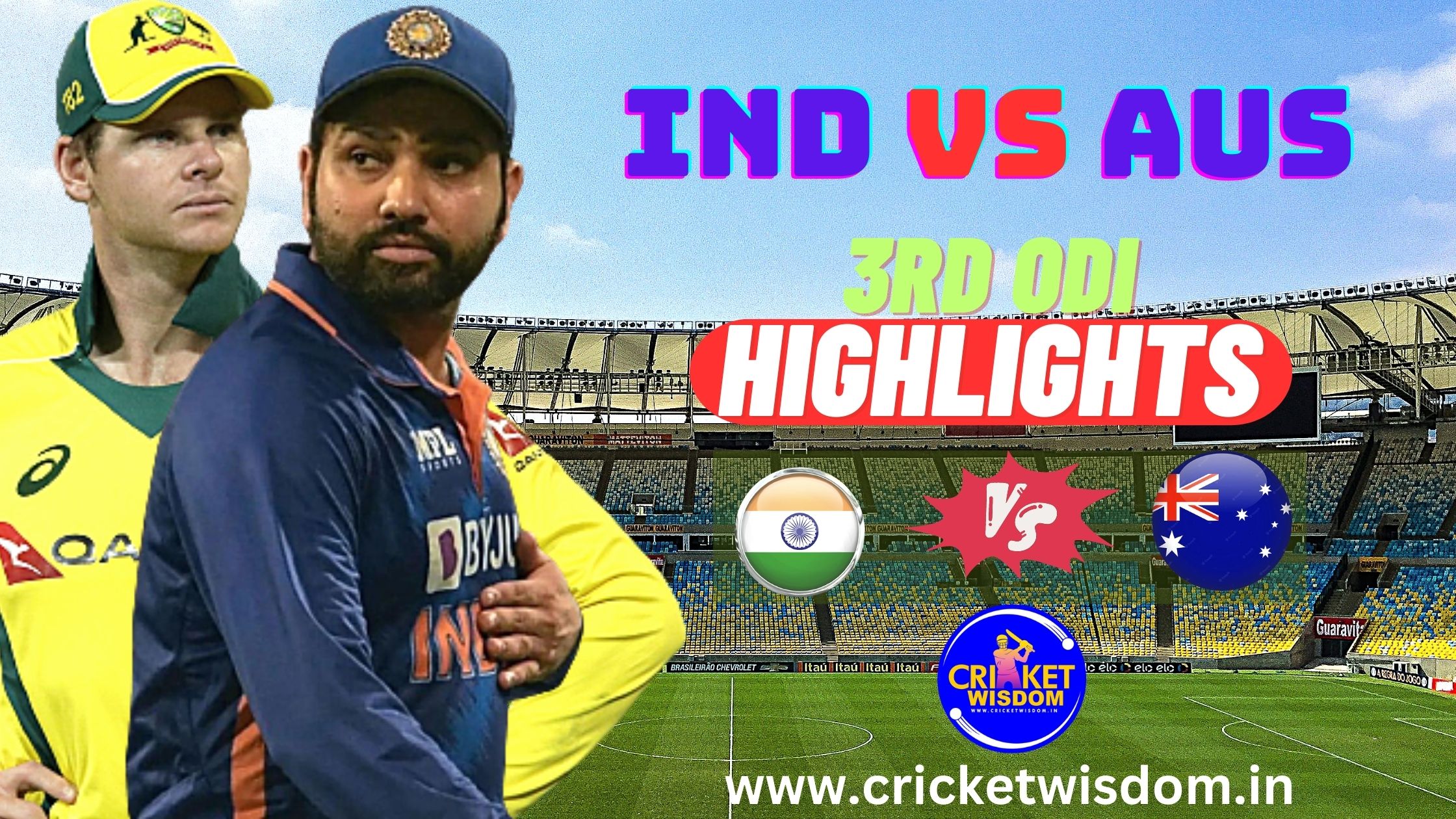 IND Vs AUS 3rd ODI Highlights