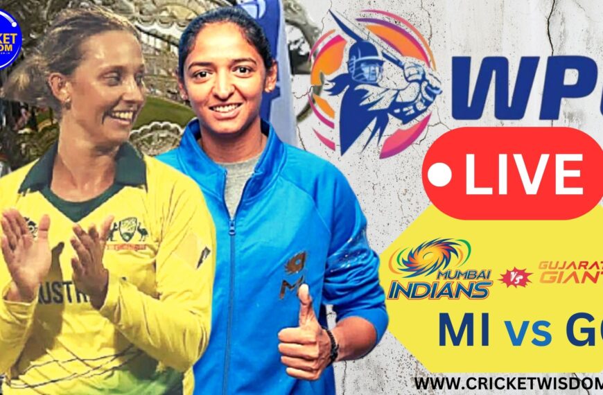 WPL 2023 1ST MATCH MI Vs GG Live Score