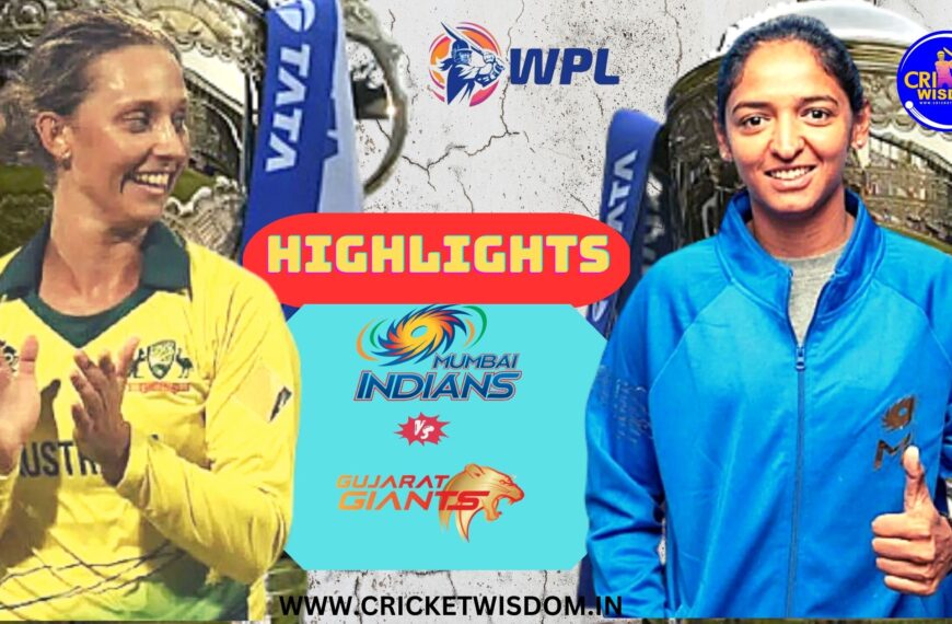 WPL 2023 1ST MATCH MI Vs GG Highlights