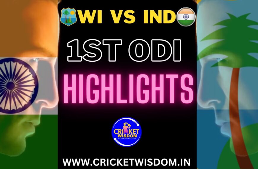 WI Vs IND 1st ODI Highlights