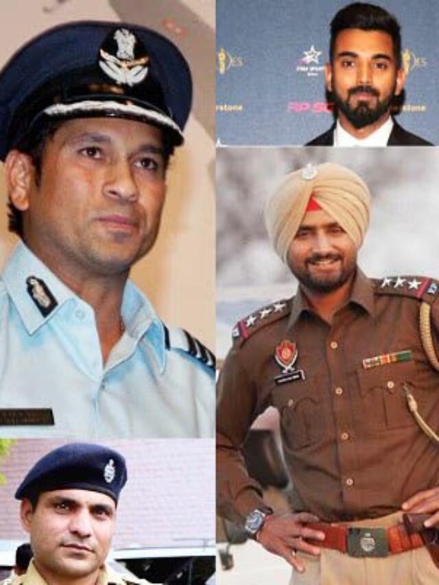 which cricketer got what responsibility in the army and police