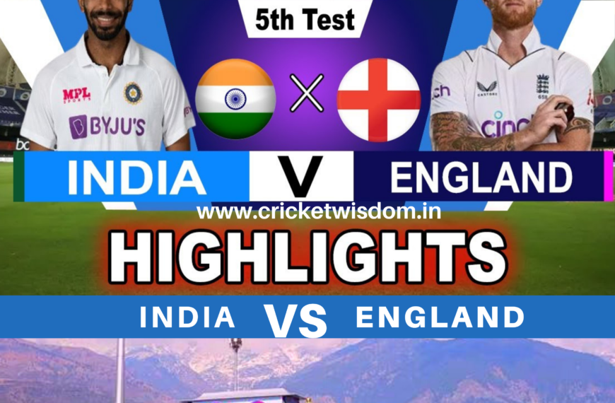 IND Vs ENG 5th test Highlights