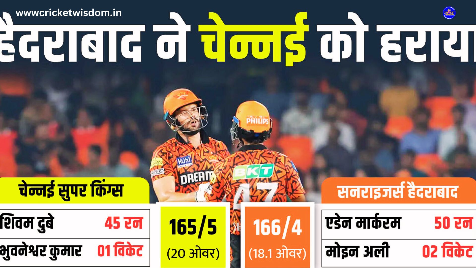 CSK Vs SRH Highlights: