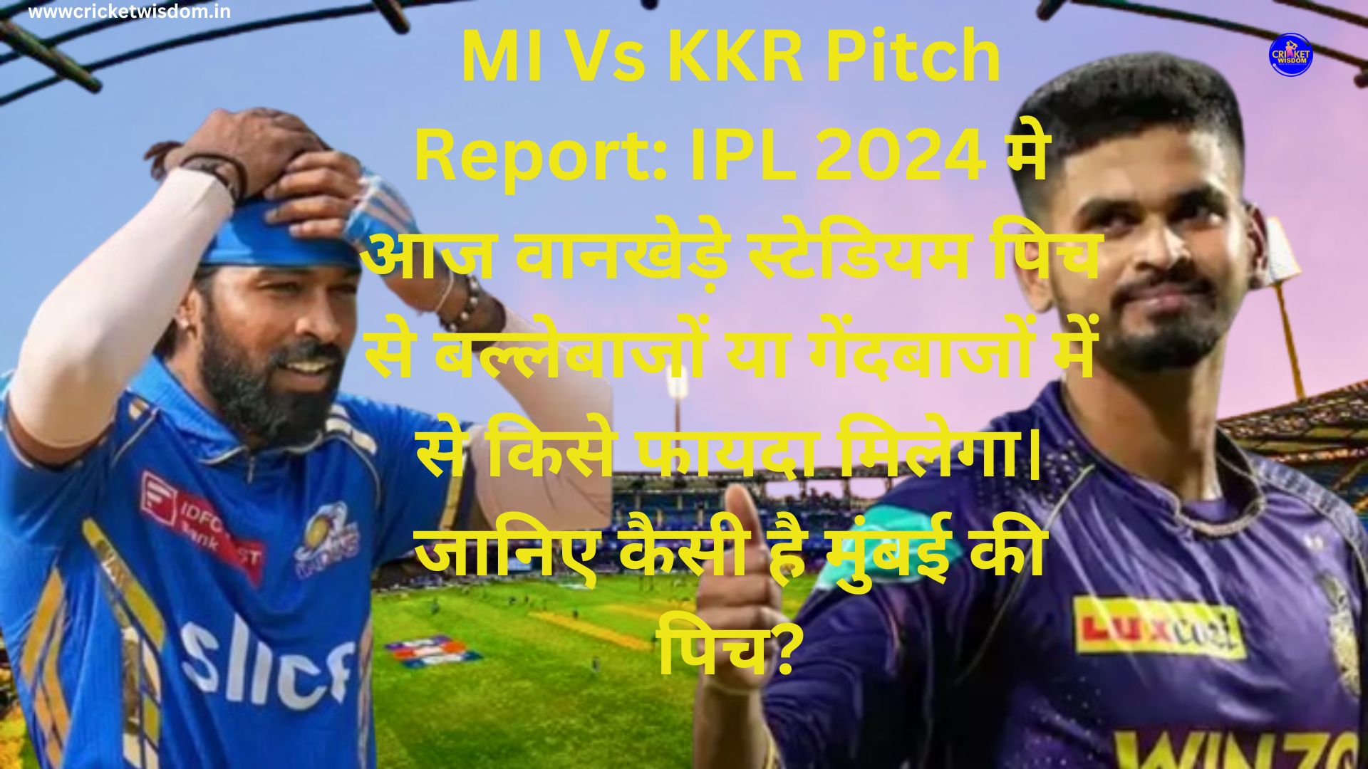 MI Vs KKR Pitch Report