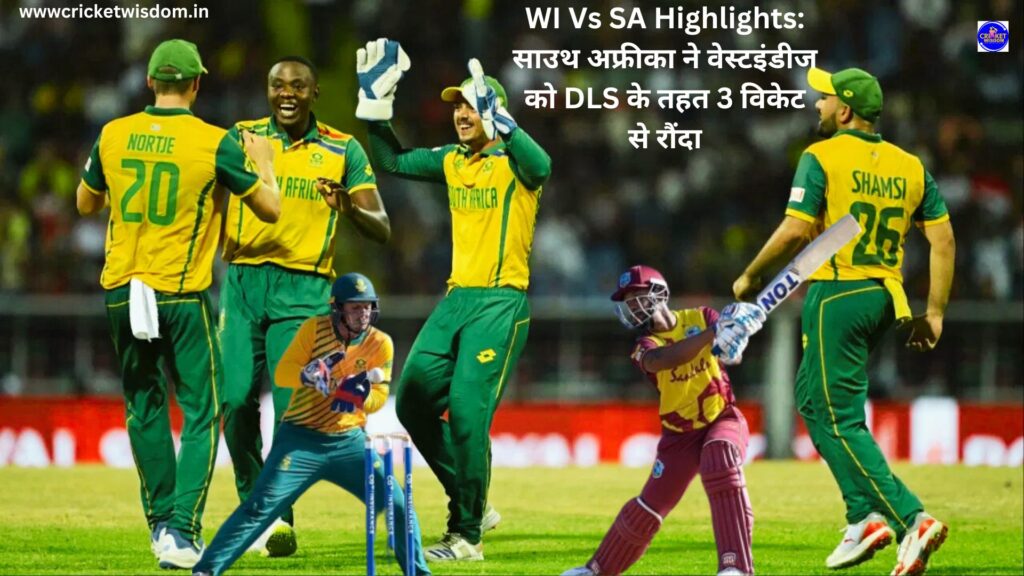 WI Vs SA Highlights: