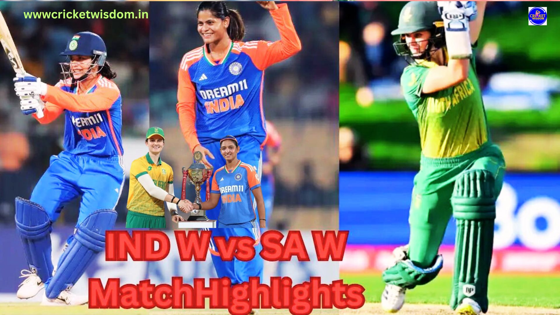 IND W Vs SA W Highlights: