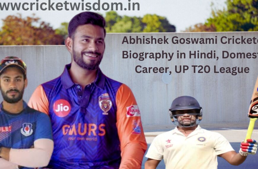 Abhishek Goswami Cricketer