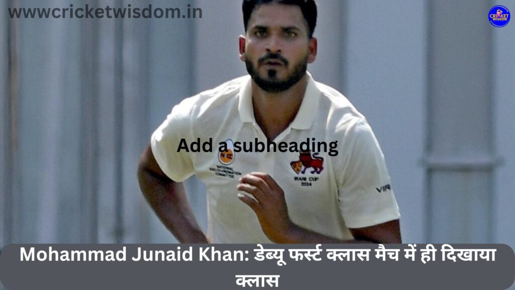 Mohammad Junaid Khan: 
